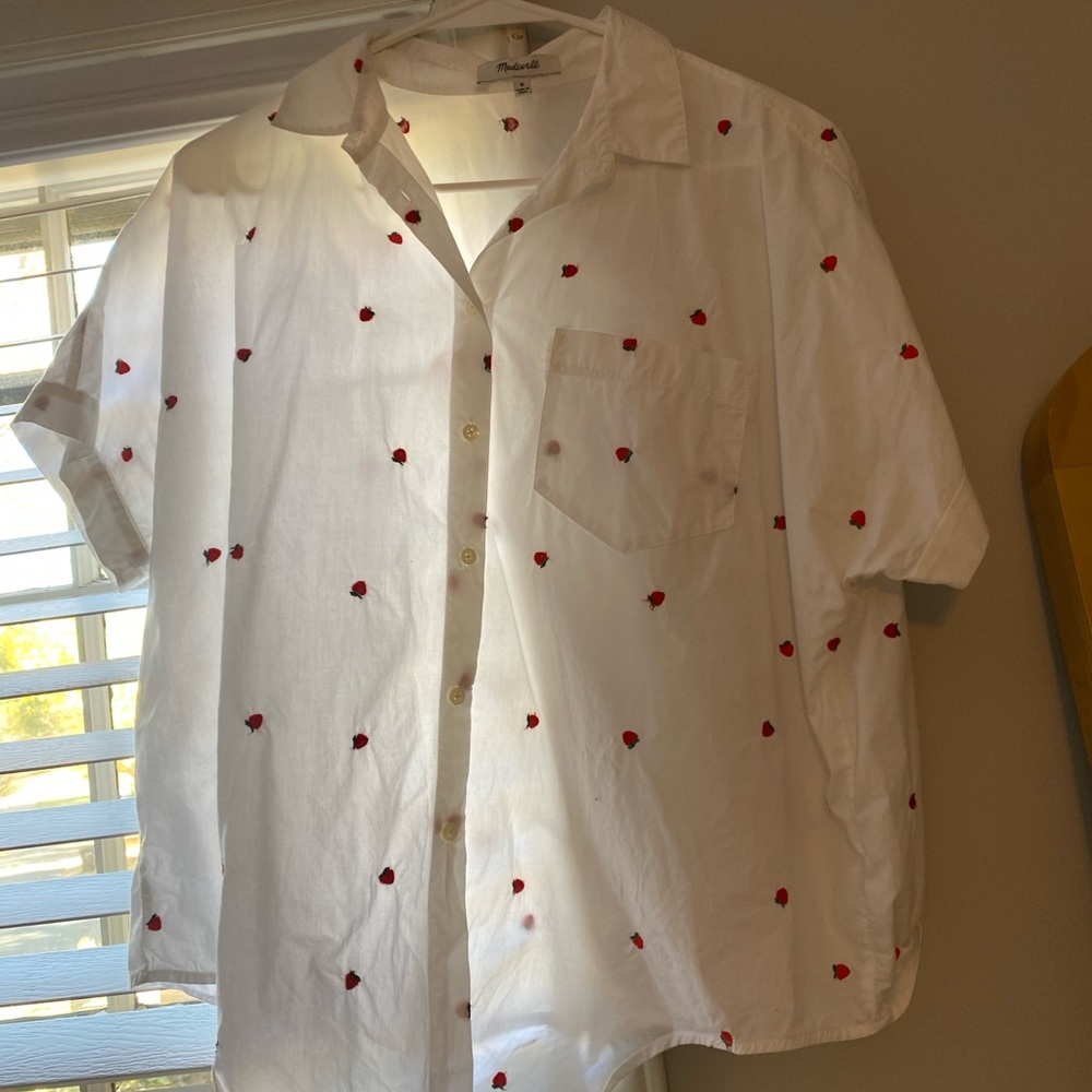 Medium White Madewell Button Down - image 1